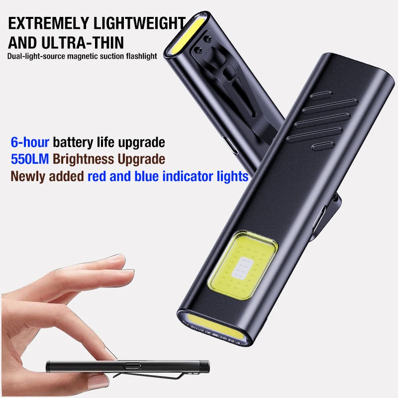 Sicherheit blinkende Arbeitsleuchte Warnleuchte starkes Licht Mini tragbar Outdoor Wartung Notfall EDC