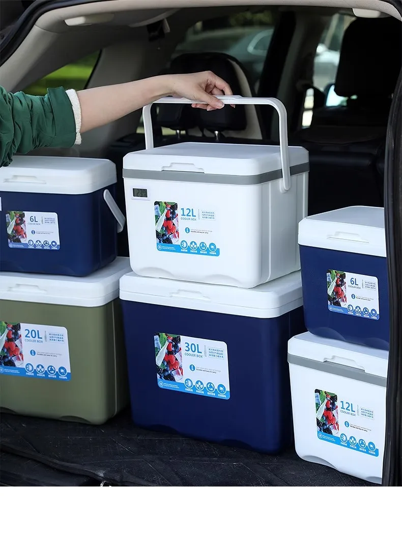 Tragbare, isolierte 12-Liter-Kühlbox - Outdoor-Camping-, Picknick – Bild 4