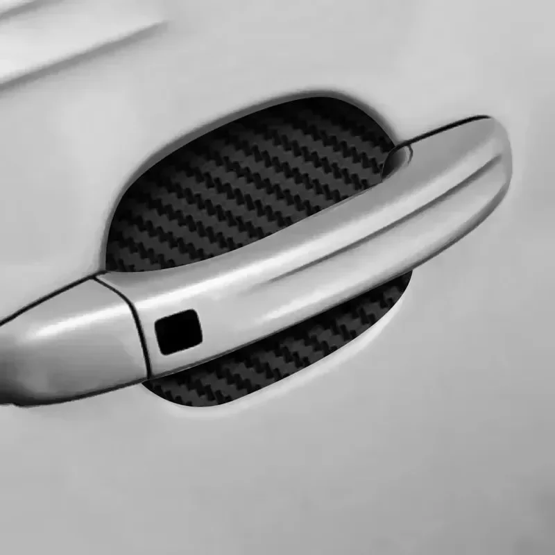 Auto Tür Aufkleber Carbon Faser Kratzer Beständig Abdeckung (4 Stück) – Bild 3