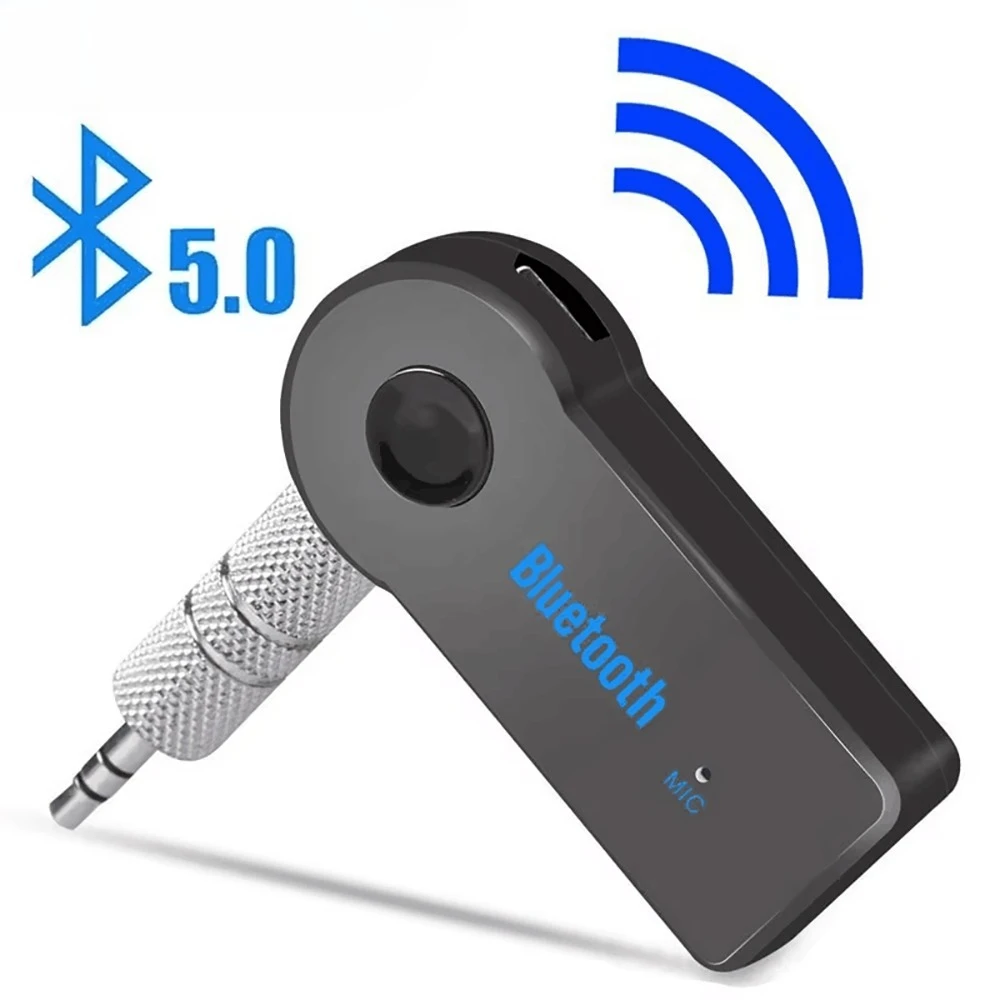 3,5-mm-Klinkenstecker, kabelloser Bluetooth-Transceiver-Adapter, Auto-Bluetooth-5.0-Empfänger für Auto-Kit
