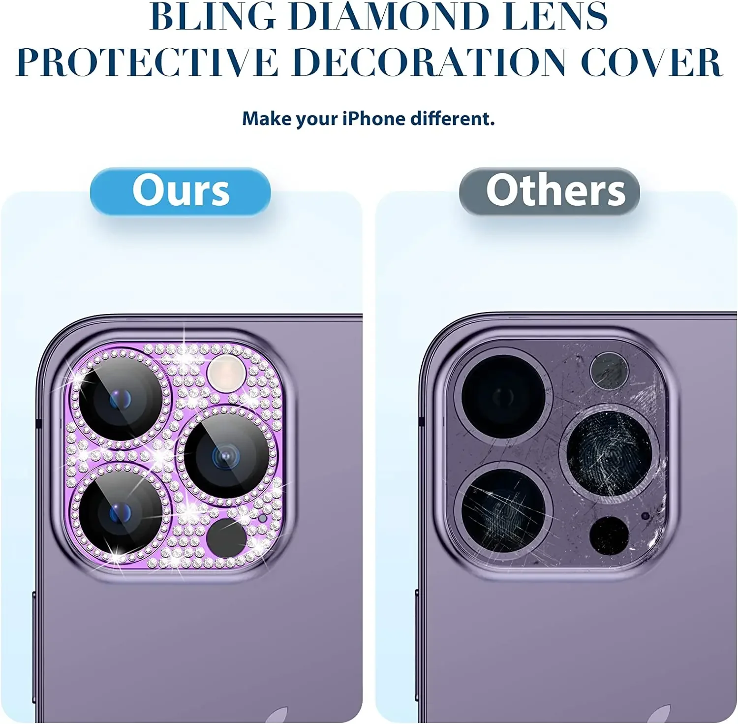 Diamant-Kamera-Objektivschutz für iPhone 16 13 12 11 Pro Max – Bild 4