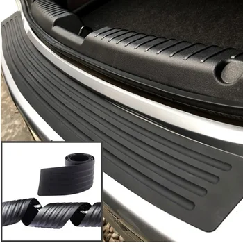 Universal Auto Stamm Tür-Schwellen Platte Schutz Hinten Stoßstange Schutz Gummi Leisten Pad Trim Abdeckung