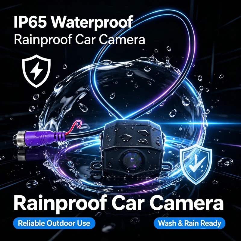 1080P 720P AHD Schwarze Auto-Rückfahrkamera Weitwinkel Wasserdicht – Bild 3