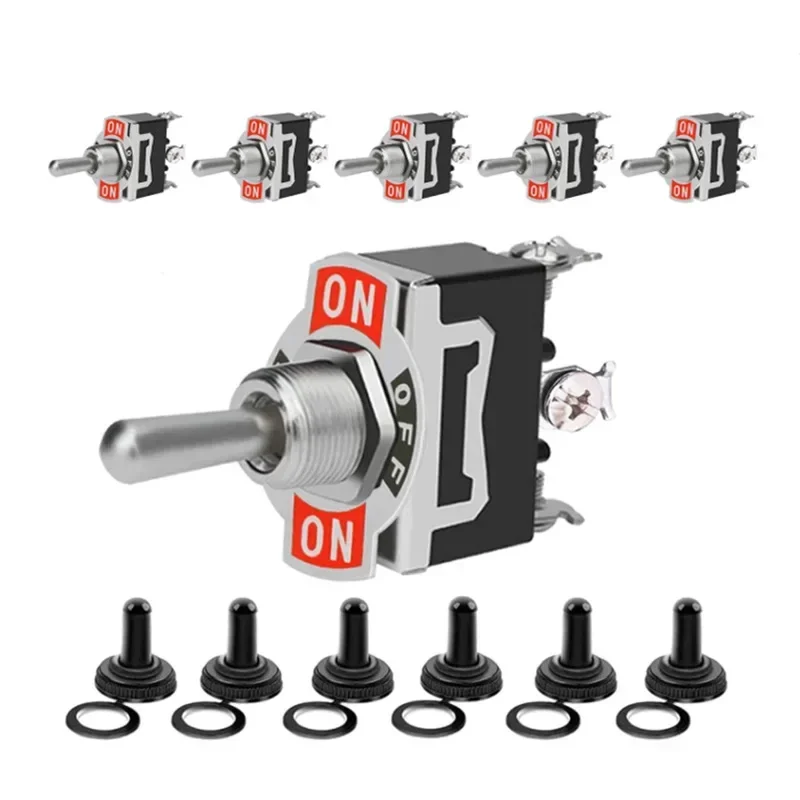 Heavy Duty Auto Boot Rocker Kippschalter 15A 250 V 2Pin SPST (5 Stück) – Bild 3