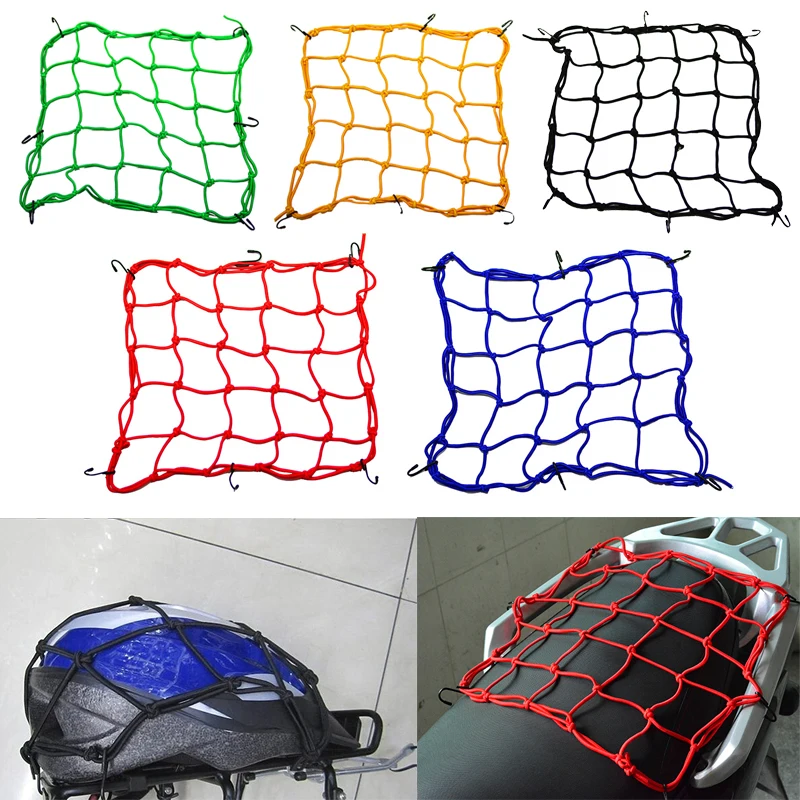 40 x 40 cm Motorrad 6 Haken elastisches Bungee-Netz Motorrad – Bild 5