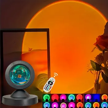 Lebendiges Sonnenuntergang-Projektionslicht - 16-Farben-Spektrum, USB-Fernbedienung, dynamisches