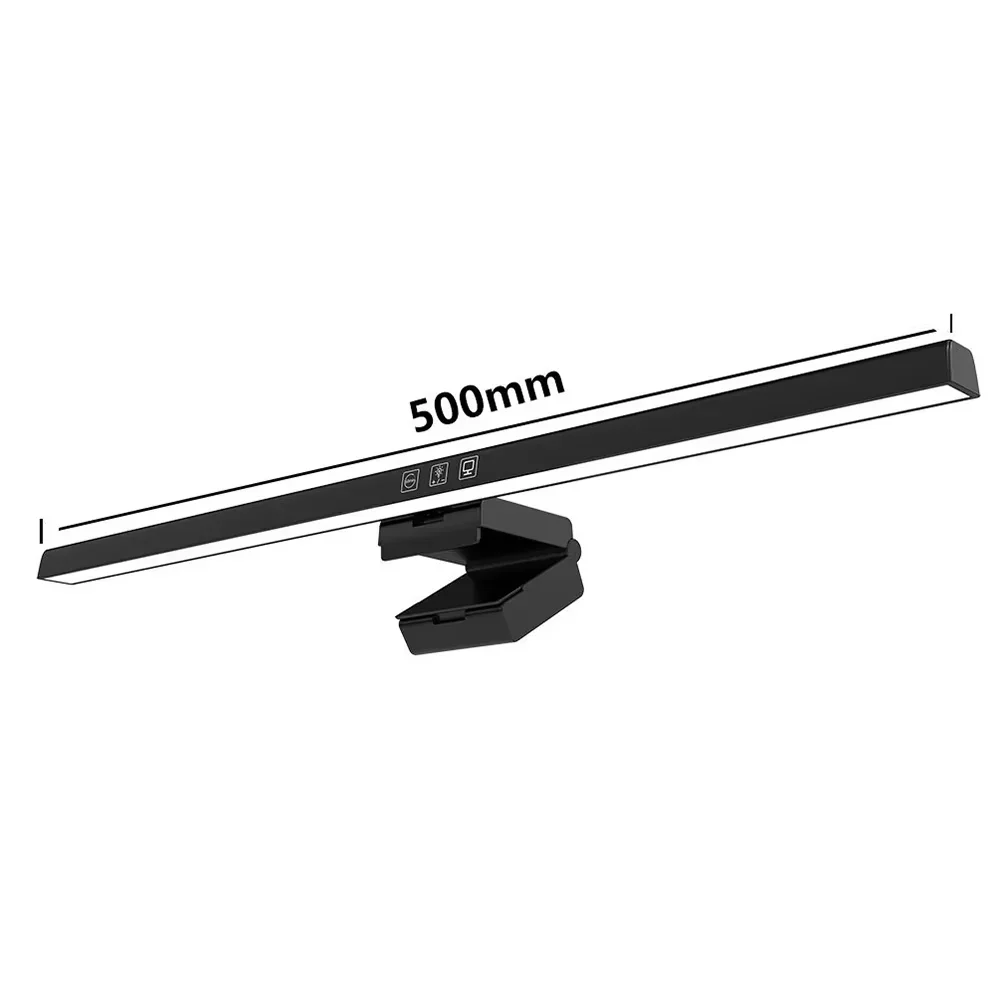 HOMEFISH 50cm Monitor-Lichtleiste USB Schreibtischlampe Stufenlos Dimmbare Bildschirm-Hängeleuchte zum Lesen