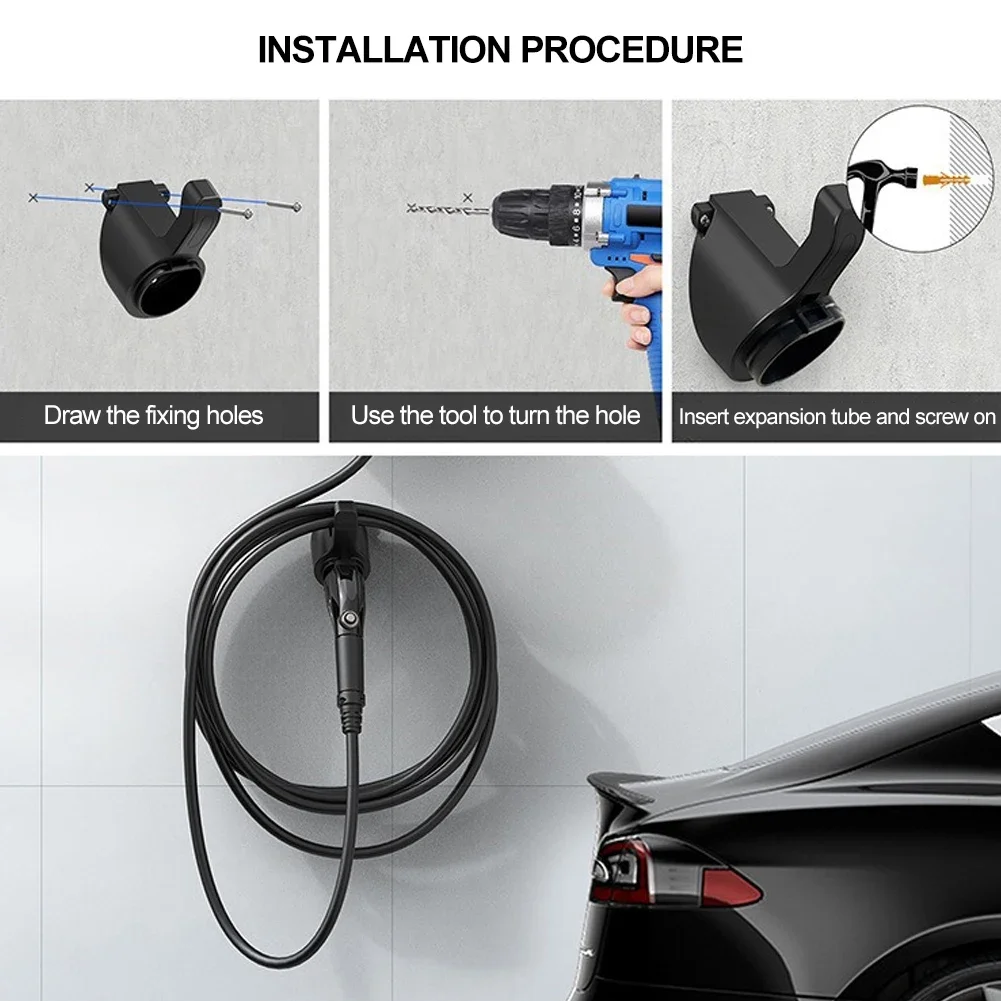 Typ 1/Typ 2 EV-Ladegerät-Halter, Wandhalterung für Elektroautos – Bild 2