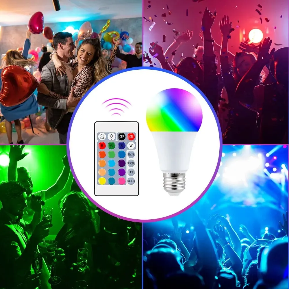 16 Farben RGB-Glühbirne LED Mehrfarbige Glühbirne E27 220 V – Bild 5