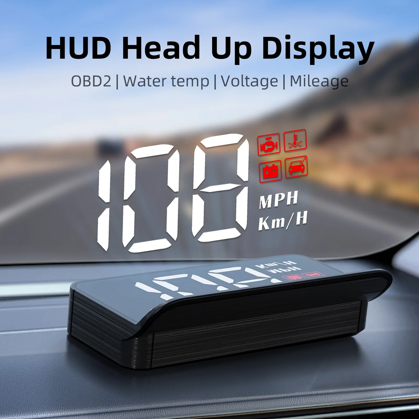 M3 OBD2 HUD / M1 GPS Head-Up-Display Auto-Projektion GPS-Tachometer – Bild 2