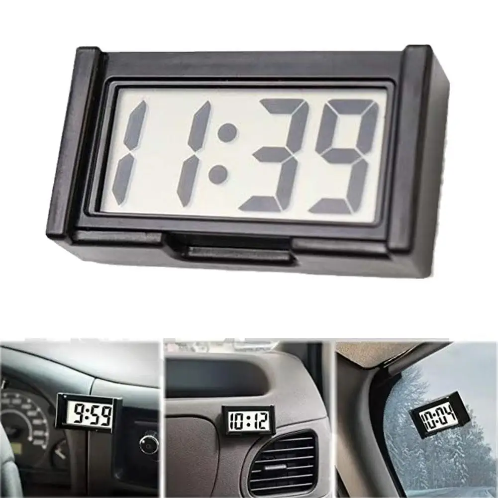 Mini Digitaluhr Großen Bildschirm Auto Armaturenbrett Elektronische Uhr Selbstklebende Mini Uhr Auto Uhr