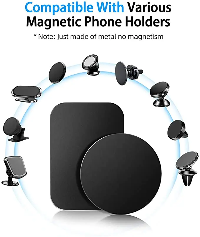 Metall Disk Platte für Magnetische Telefon Halter Schwarz (5 Stück) – Bild 5
