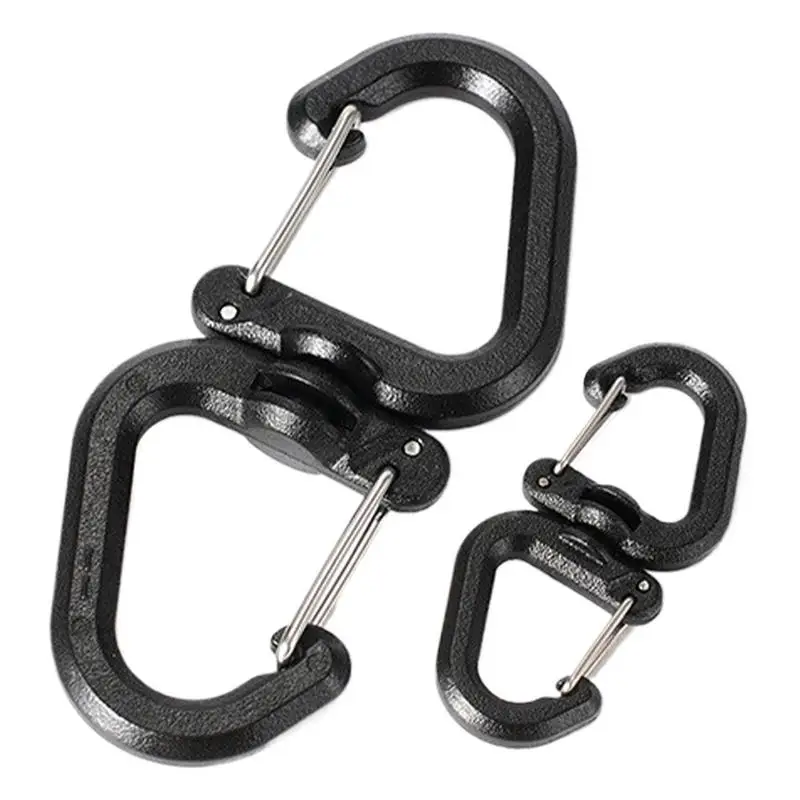 Doppelter Clip-Karabiner, Outdoor-Haken-Clip, vielseitig einsetzbar, für den Außenbereich, S-Kettenhaken