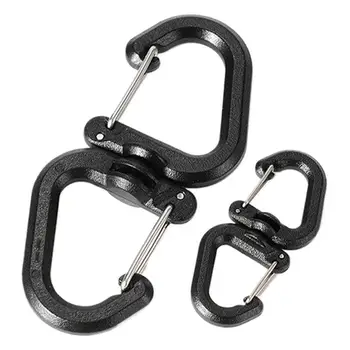 Doppelter Clip-Karabiner, Outdoor-Haken-Clip, vielseitig einsetzbar, für den Außenbereich, S-Kettenhaken