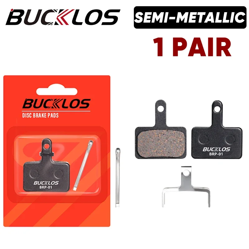 Bucklos Semi-Metal Bremsbeläge Mountainbike hydraulische Scheiben bremsbeläge für Shimano B01s B05s MTB