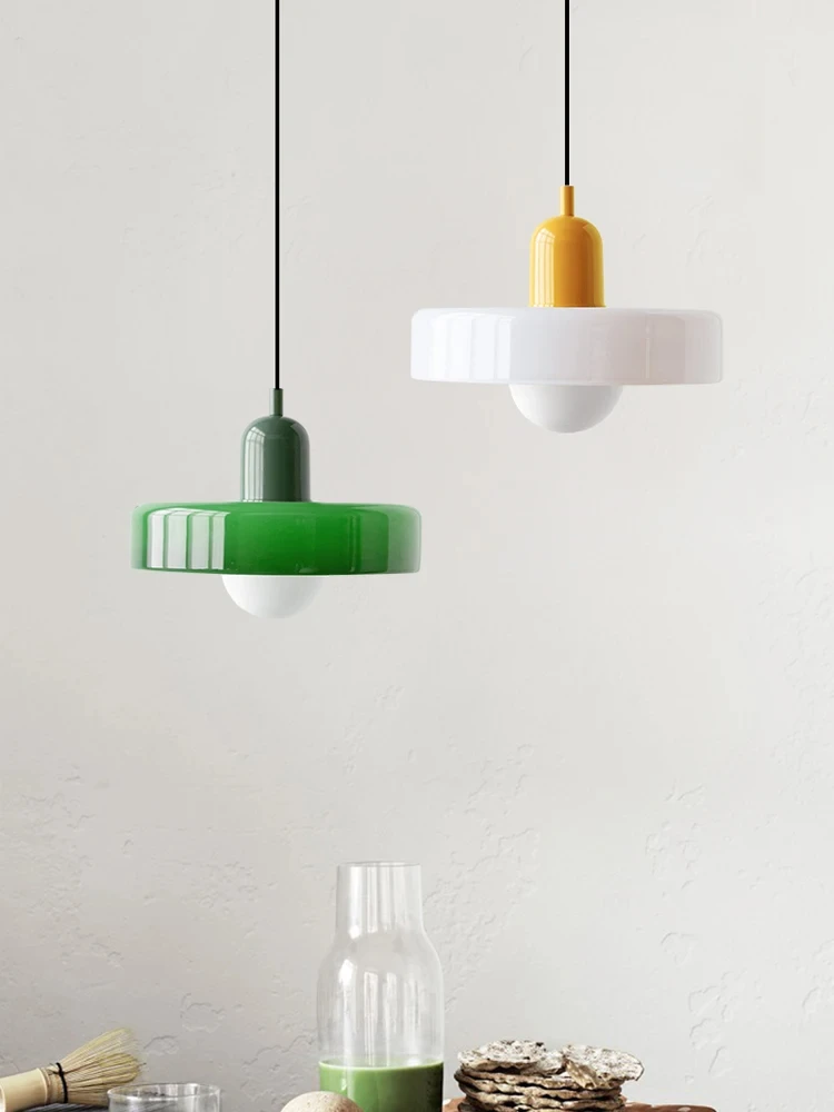 Nordic Glas Bauhaus Esszimmer Kronleuchter Wohnzimmer Schlafzimmer Bar – Bild 5