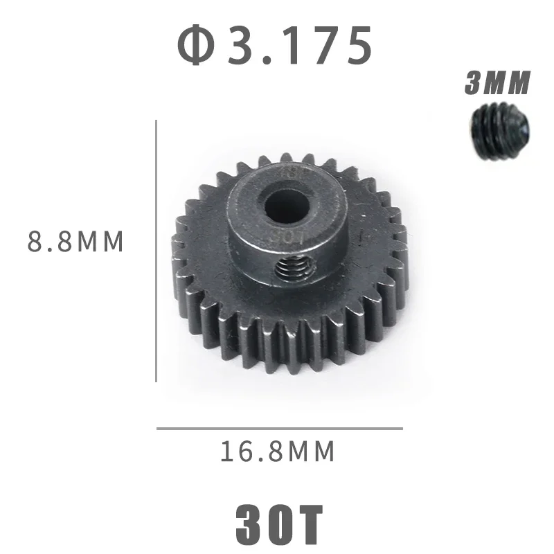 48P Harden Metall Motor Getriebe Ritzel 3,175mm 14T 15T 16T 17T 18T – Bild 6