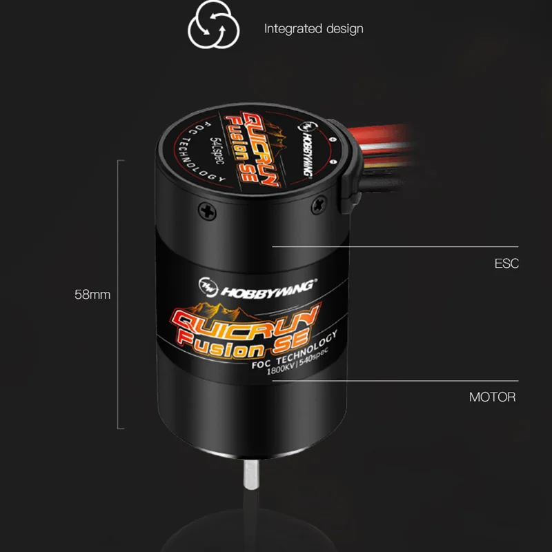 Hobbywing QuicRun Fusion SE 1200KV / 1800KV Sensorgesteuerter – Bild 5