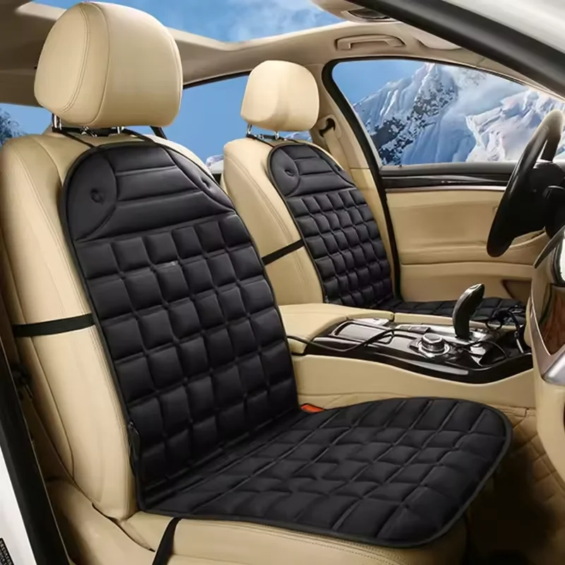 12V Auto-Heizkissen Beheiztes Sitzkissen Heizung Winterwärmer Sitz – Bild 5