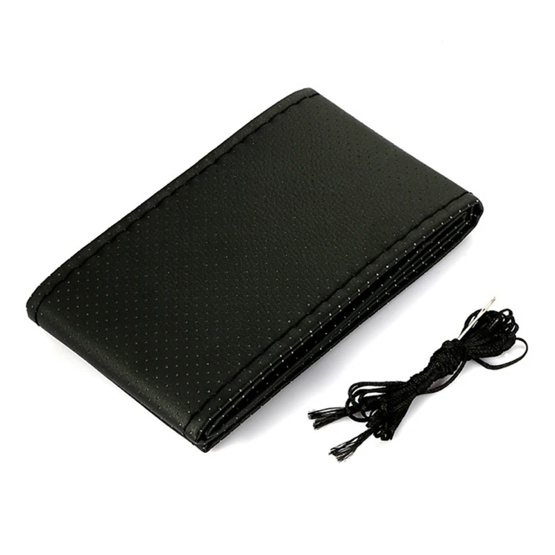 Auto Lenkrad abdeckung Nadeln und Geflecht faden Kunstleder Auto abdeckungen Suite 3 Farbe DIY Textur Soft