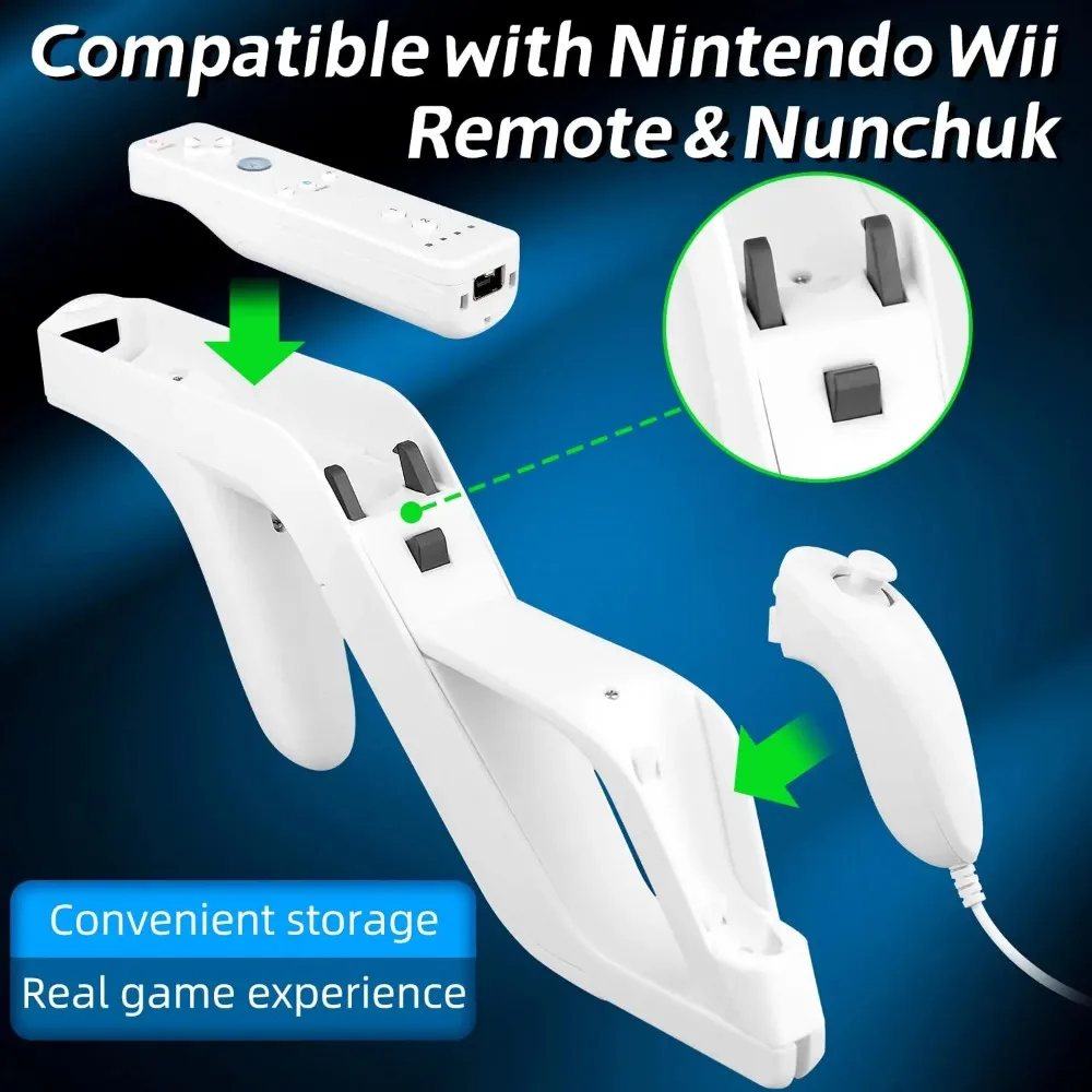 VIKEFON Neue 1Pcs Abnehmbare Für Wii Zapper Pistole für Fernbedienung – Bild 4