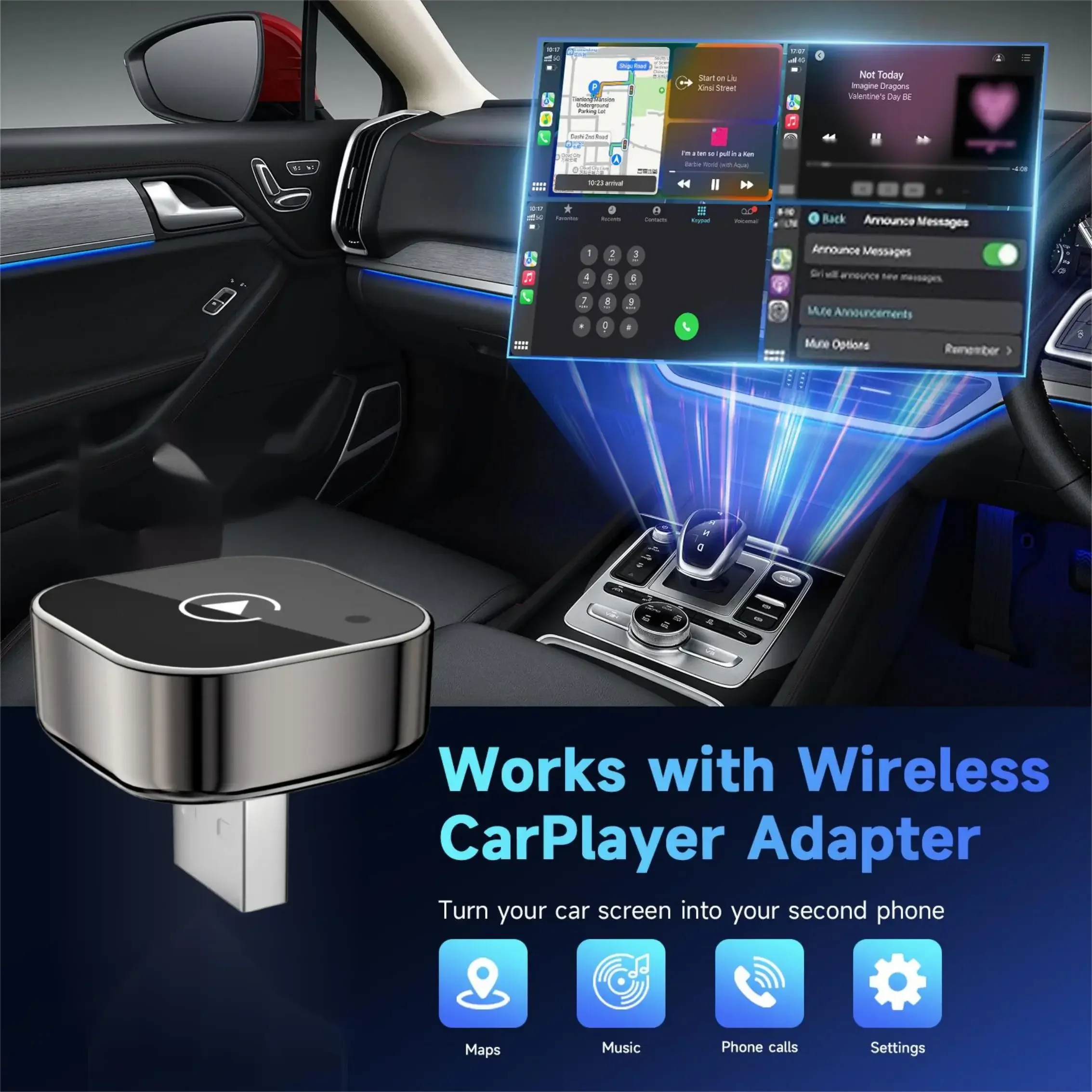 2026 Hot CarPlay/Android Auto Adapter: Kabelgebunden zu Kabellos – Bild 3