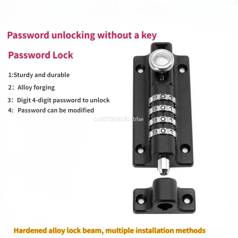 Sicherheit Zinklegierung Anti-Diebstahl-Riegel Mechanische digitale – Bild 2