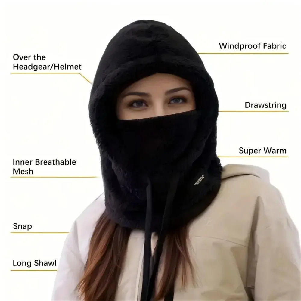 Winter Warme Thermische Winddichte Balaclava Skimaske – Bild 5