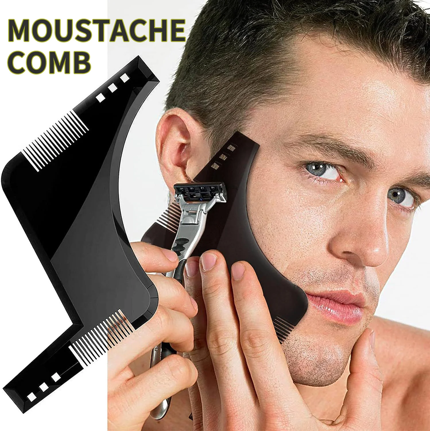 Bart Kamm Styling Vorlage Werkzeug Männer All-In-One Werkzeug Bart Styling Werkzeug Rasieren Und Haar