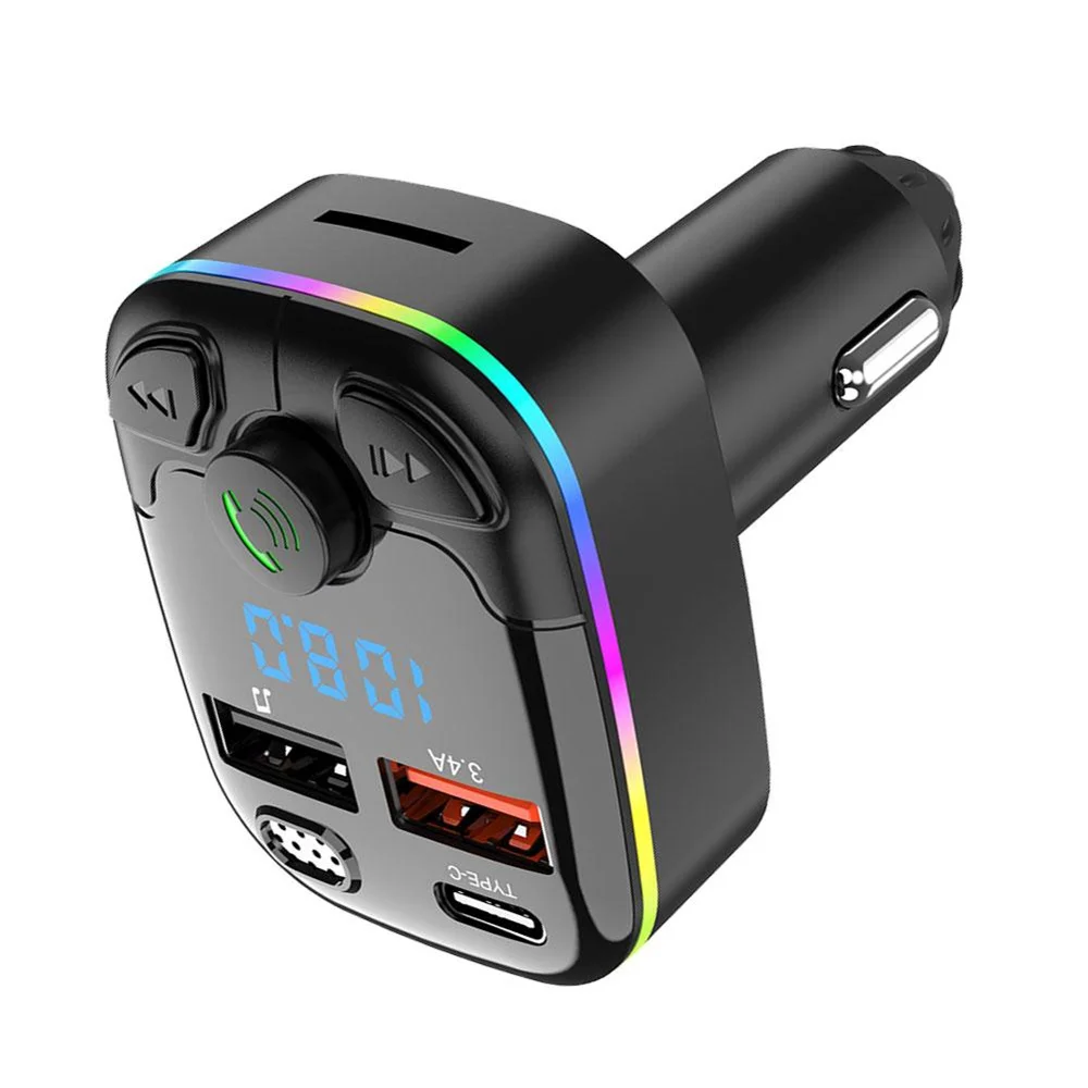 Bluetooth 5.0 FM Kabelloser Audio-Sender und -Empfänger für Auto – Bild 6