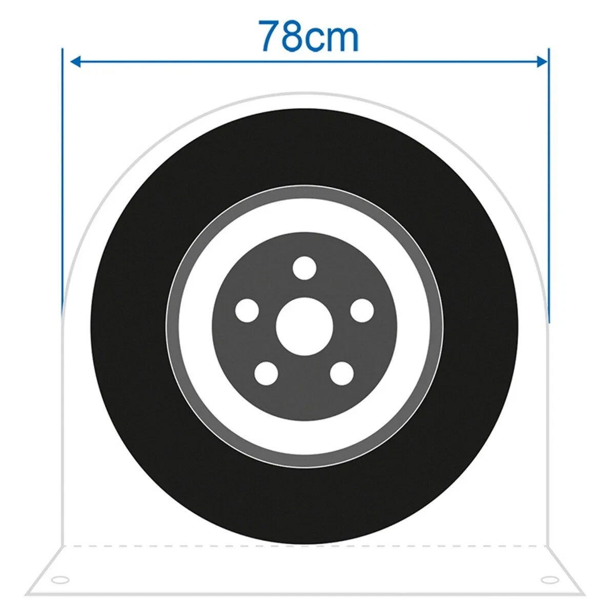 65cm 78cm Wohnwagen-Radabdeckung Auto-Zubehör UV-Schutz (2 Stück) – Bild 6