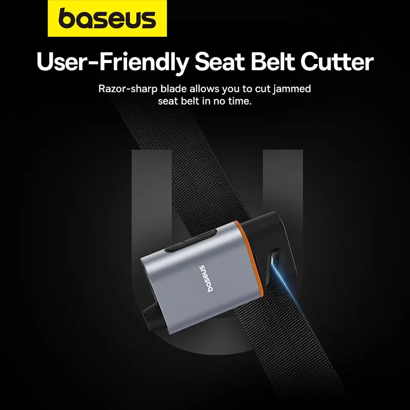 Baseus Auto-Notfall-Sicherheitshammer, 3-in-1, U-förmiger – Bild 4
