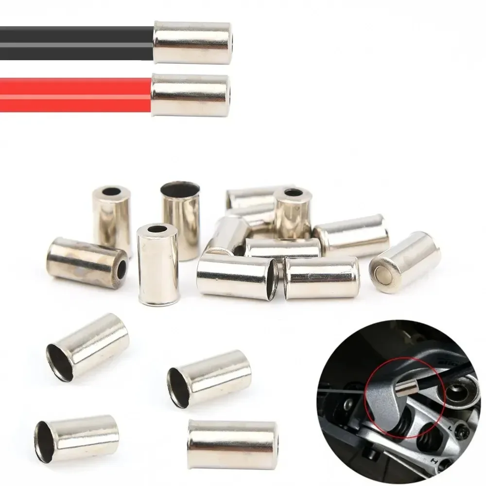 Fahrrad 5mm Brems Kabel Gehäuse Ferrule Kupfer End Kappen MTB Rennrad – Bild 4