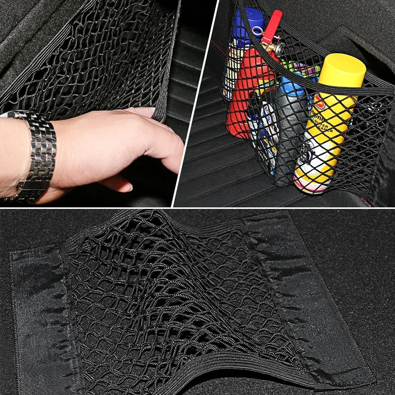 Auto Zurück Hinten Mesh Kofferraum Sitz Elastische String Net Magie – Bild 6