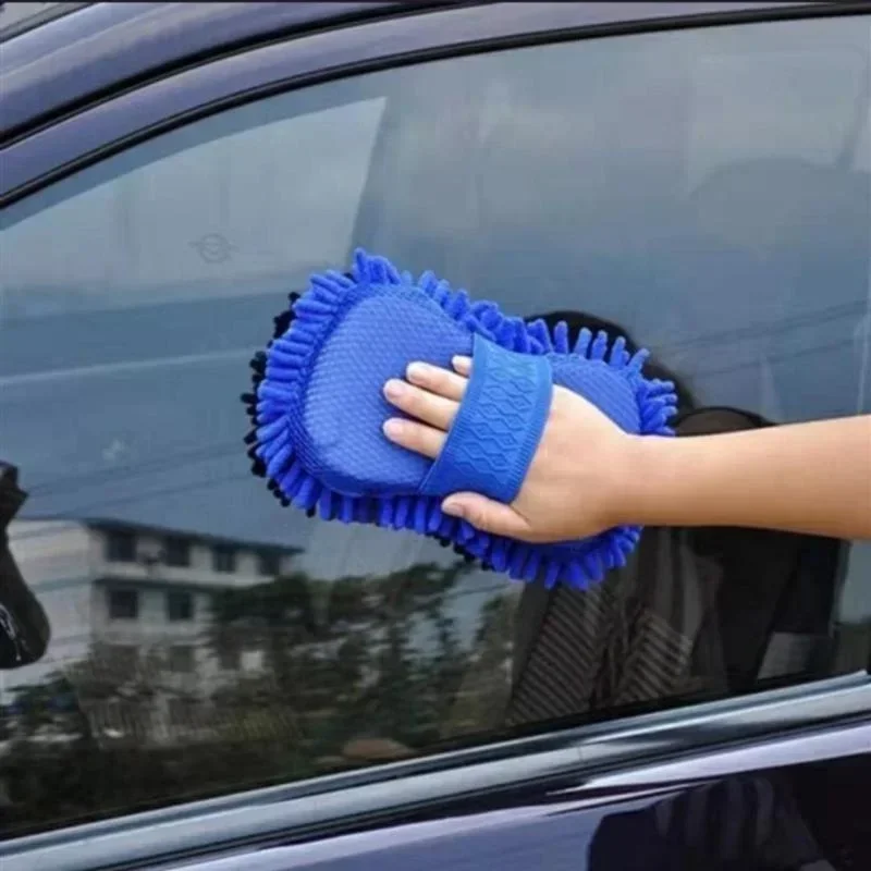Auto-Waschschwamm aus Mikrofaser-Chenille, Pflegebürste, Waschpad – Bild 5