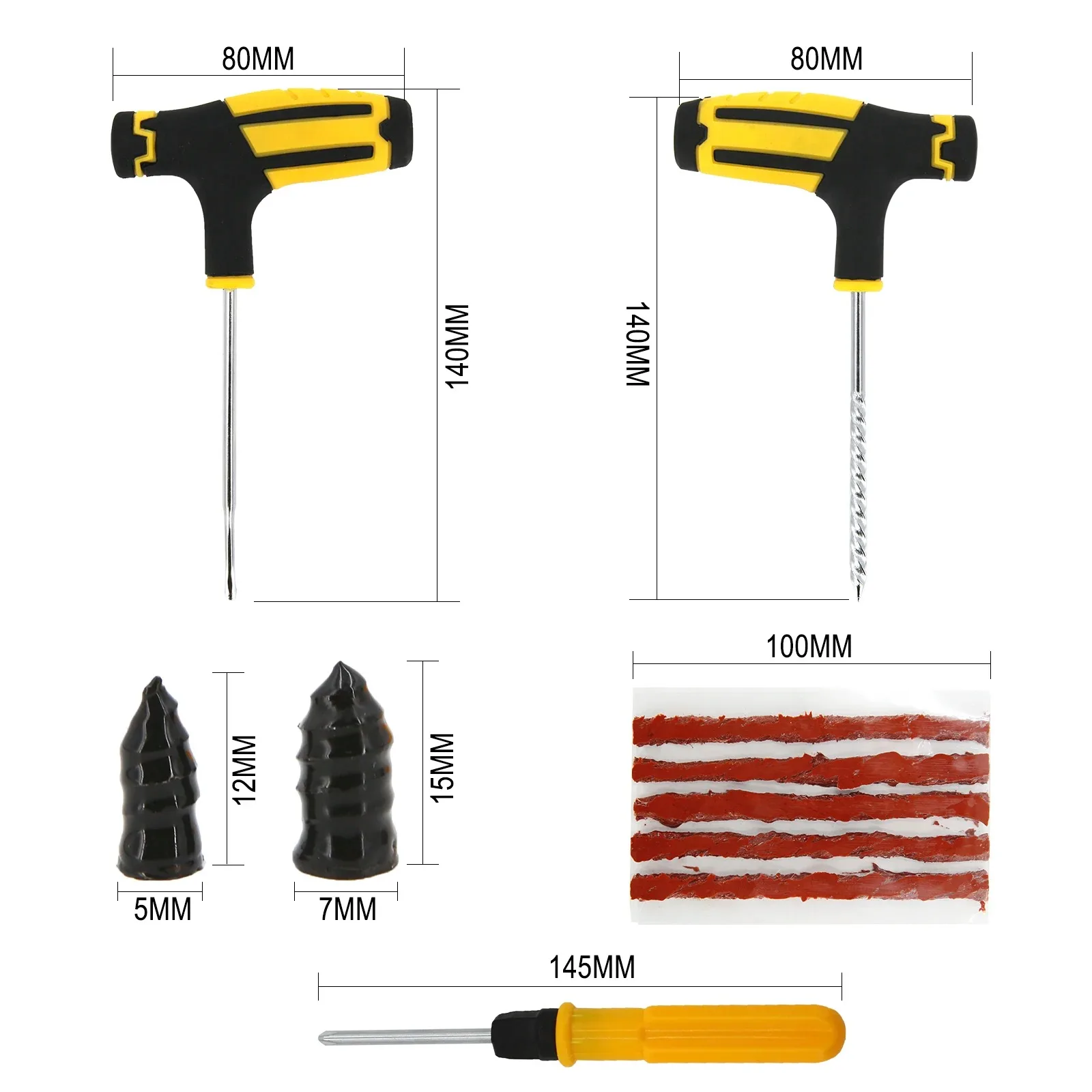 Motorrad Vakuum Reifen Reparatur Nagel Auto Reifen Reparatur Tools Kit – Bild 6
