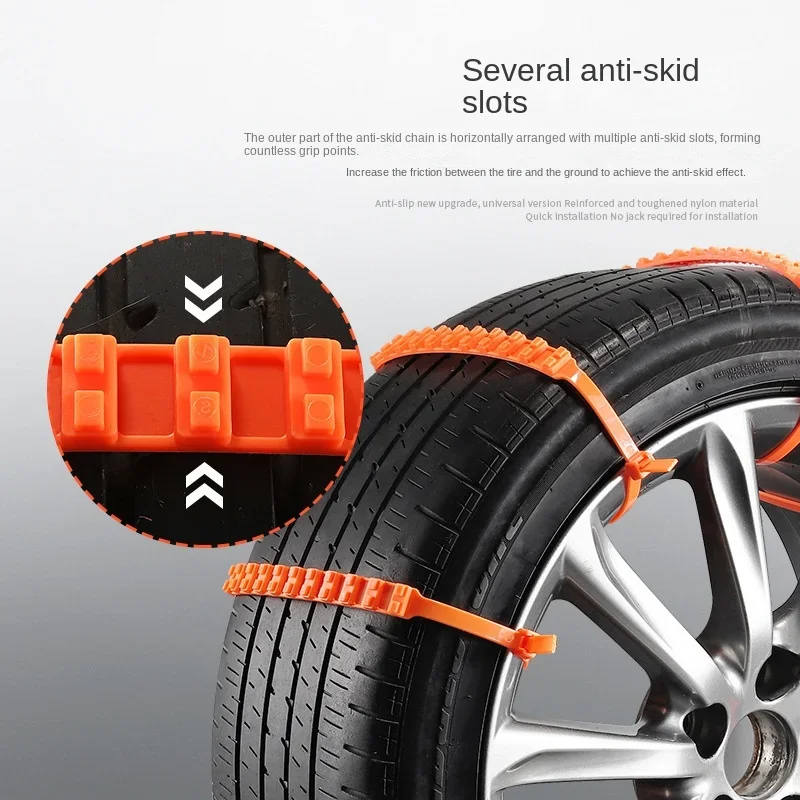 Anti-Rutsch-Kette Auto Winter Anti-Rutsch-Kette schadet dem Reifen – Bild 3