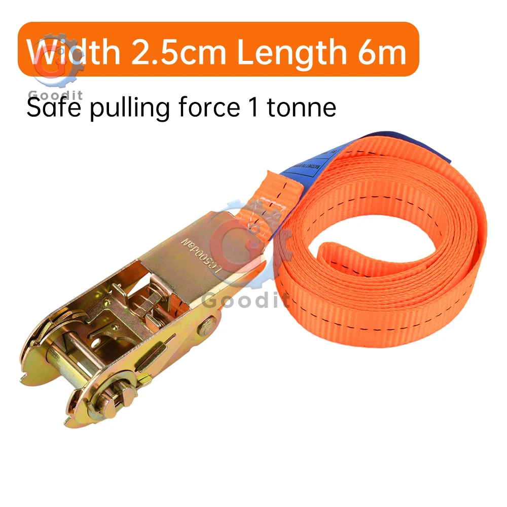 2-6 Meter Ratschen-Frachtgurt, robuste Spanngurte mit Spanner für LKW/Gepäck/Outdoor-Camping, langlebiger