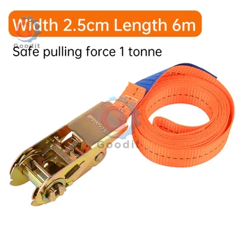 2-6 Meter Ratschen-Frachtgurt, robuste Spanngurte mit Spanner für LKW/Gepäck/Outdoor-Camping, langlebiger