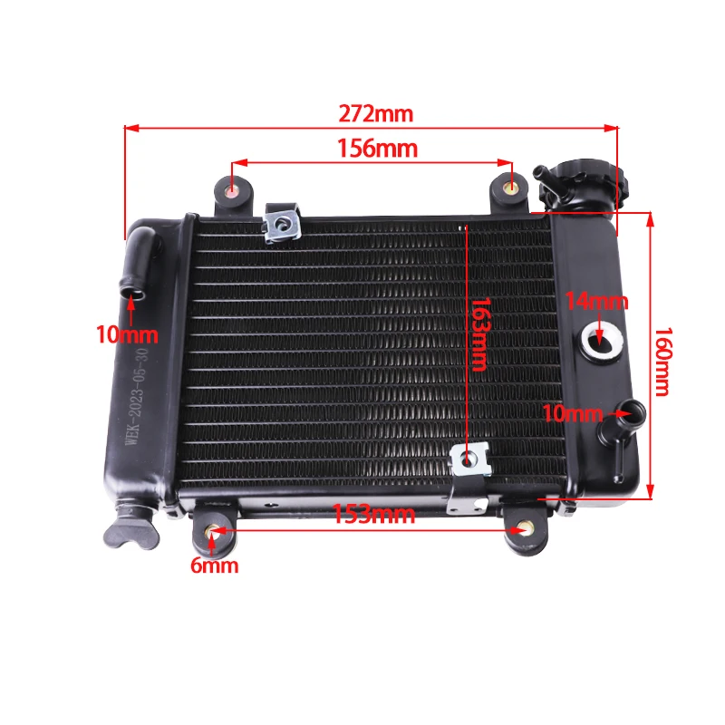 Kühler Wasser Tank Mit 5 "Elektrofan Für 150cc 200cc 250cc Wasser – Bild 2