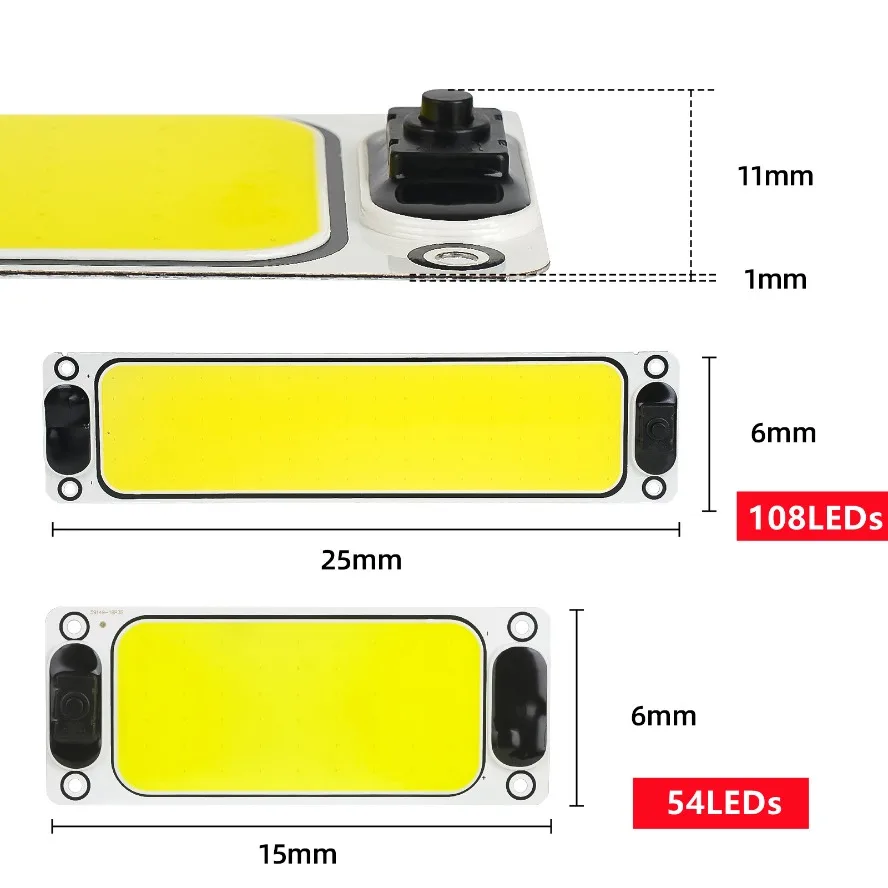 Ultra-helle LED Lichtquelle mit Schalter Chip Lesen Nachtlicht 12-90V – Bild 6
