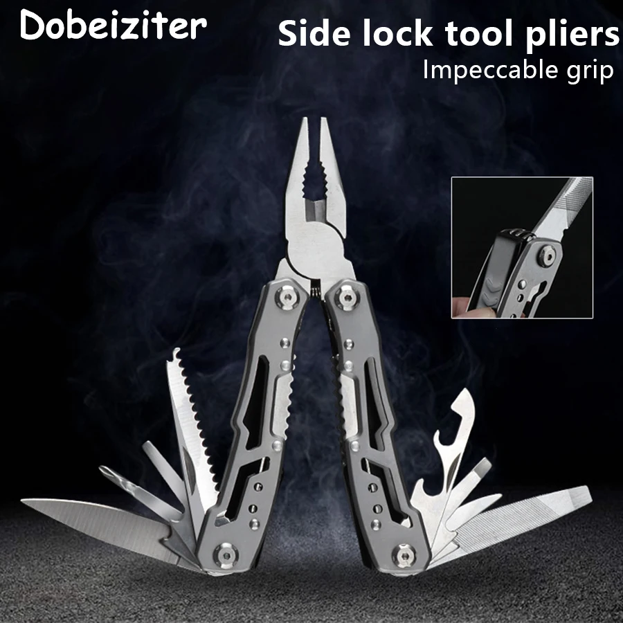 Camping Multitool Edelstahl Tragbare Klappmesser Zange Outdoor Notfall Überleben Ausrüstung