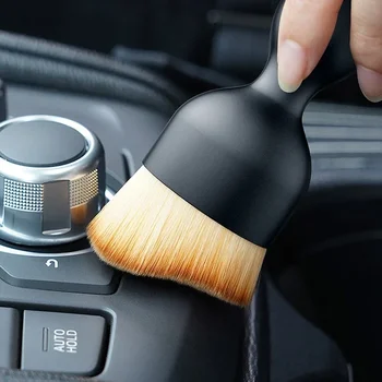 Auto-Lüftungsreinigungsbürste mit Gehäuse, weiche Bürste für die Reinigung des Autoinnenraums, künstliche