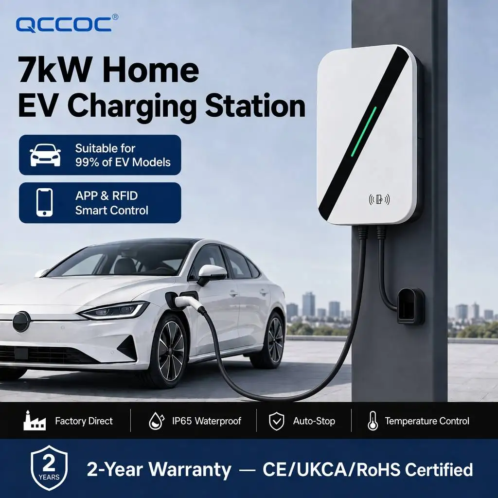 EV-Ladegerät Typ 2 AC EV-Ladestation 7kW Wallbox Elektrofahrzeug – Bild 2