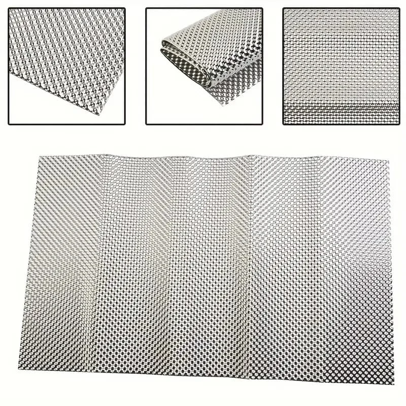 300X500mm Auspuff Hitzeschild Abgaskrümmer Geprägtes Aluminium – Bild 2