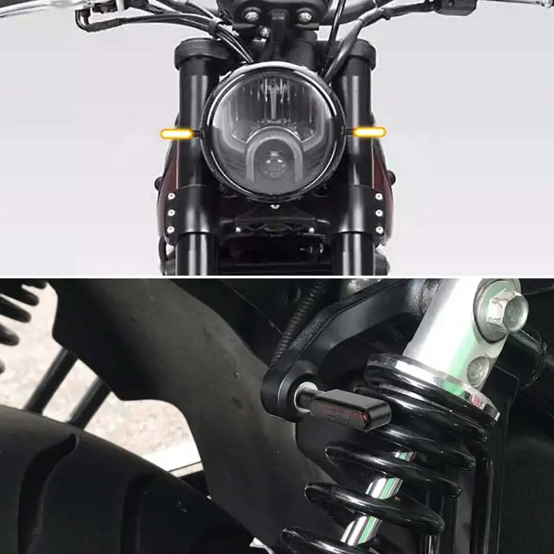 8mm Mini LED Motorrad Blinker Anzeigeleuchte Blinkerleuchte Clignotant – Bild 6