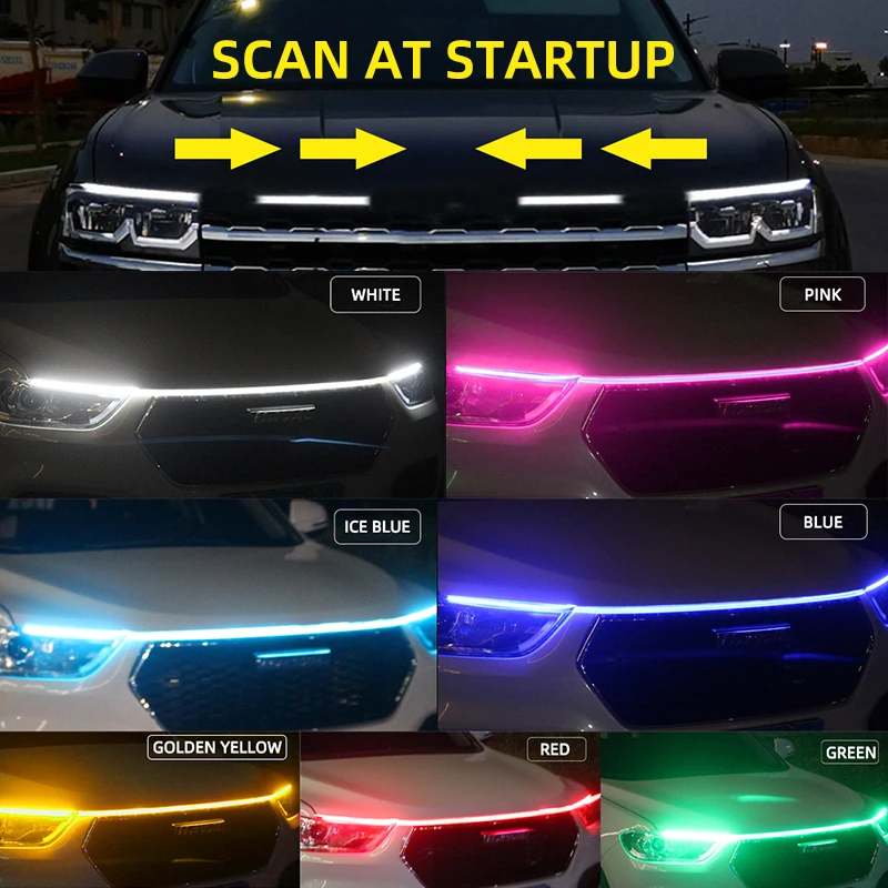 RXZ LED-Tagfahrlicht, Scan, Start, Motorhaube, dekorative Lichter – Bild 3