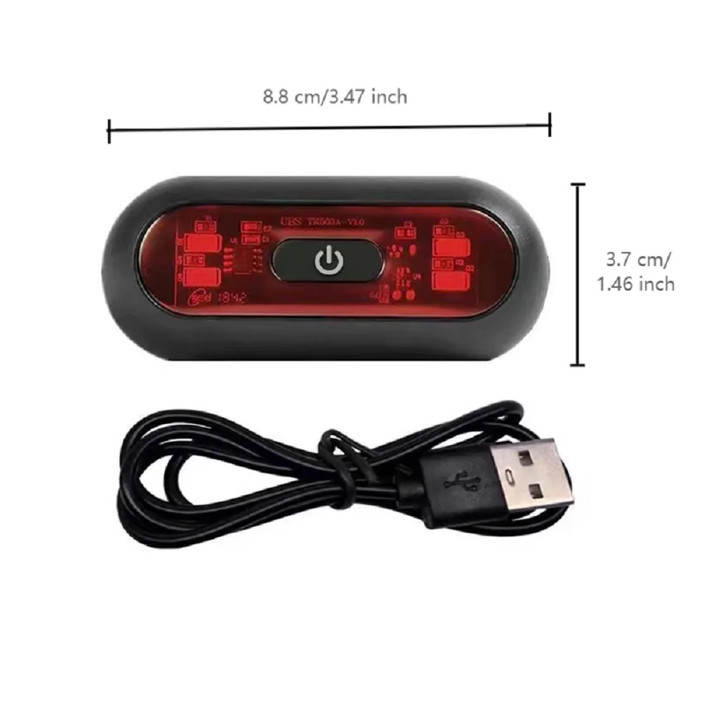 4-Lampenperlen Fahrradhelm LED-Licht wiederaufladbar – Bild 6