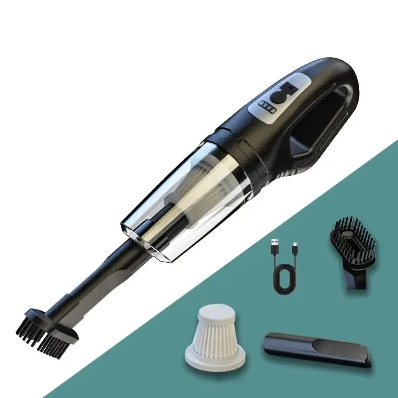 Tragbarer kabelloser Auto-Staubsauger, USB-wiederaufladbarer Handstaubsauger, leistungsstarker Sauger für die
