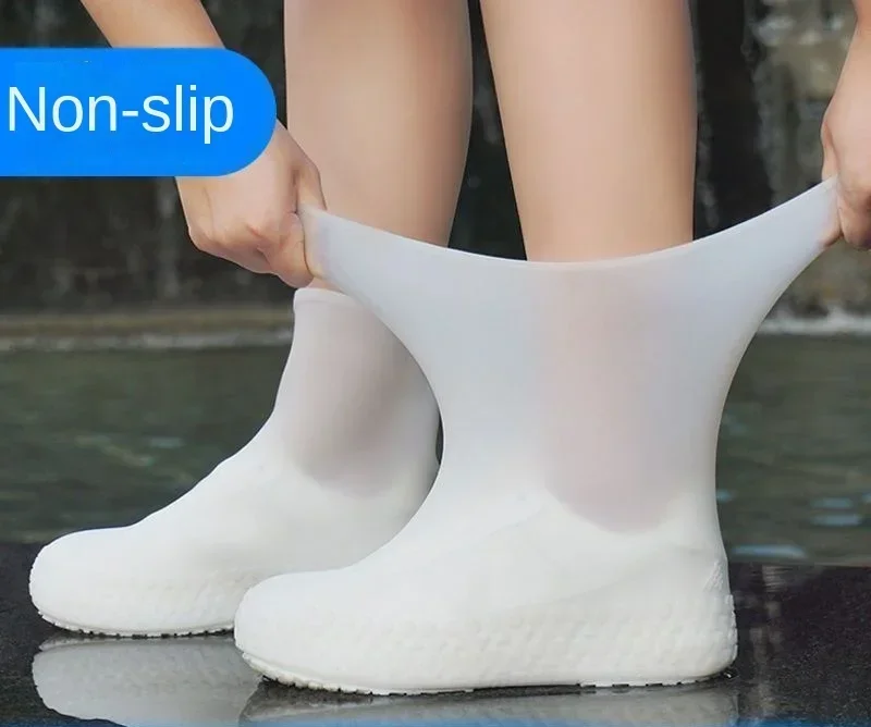1 Paar wasserdichte Silikon-Überschuhe, lippenbeständige – Bild 4